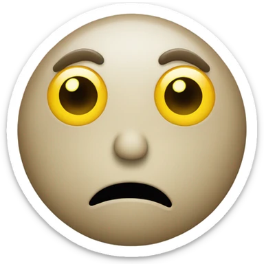 Jellow dot emoji judging you with eyes sticker