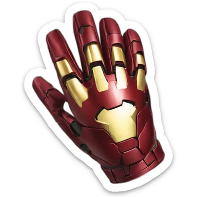 iron man glove sticker