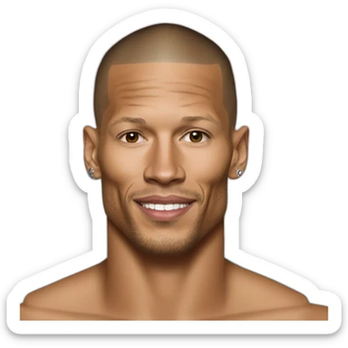 Jeremy Meeks as a beach bum sticker