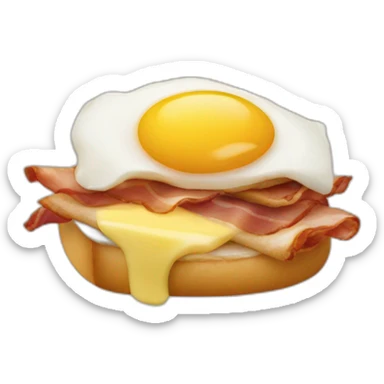 bacon egg roll sticker