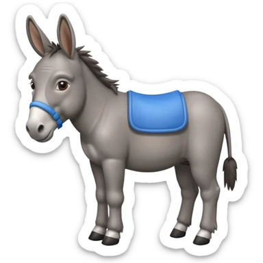 Ein behindert aussehender Esel  sticker