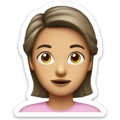 Woman with attention deficit hyperactivity disorder  sticker