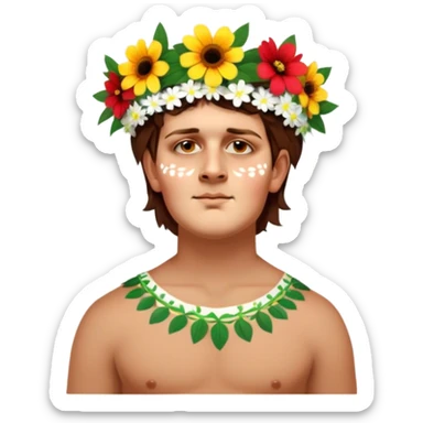 Flower-Crowned Dancer sticker