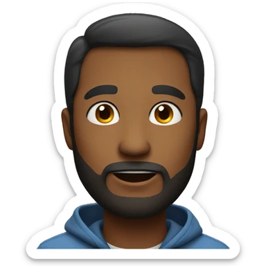 A man speaking something sticker