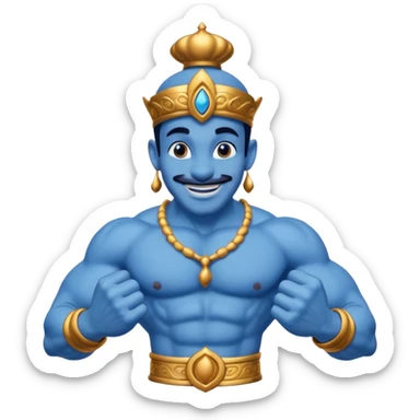 the genie from Aladdin's lamp
 sticker