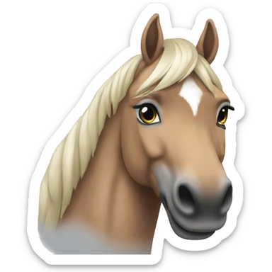 Schimmel Pferd sticker