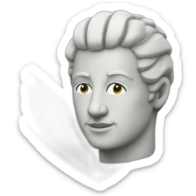 Liberty statue bald sticker