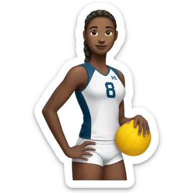 volleyball player sticker