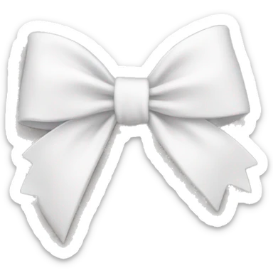 white bow sticker