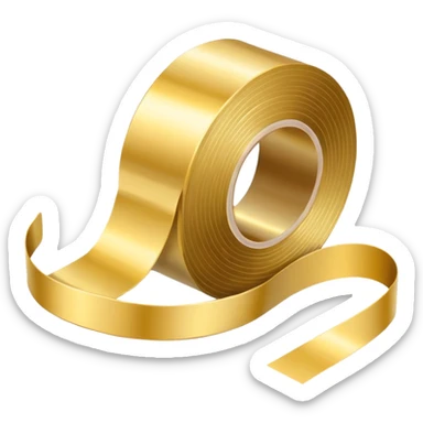 Measurement tape in gold for visiting card more options  sticker