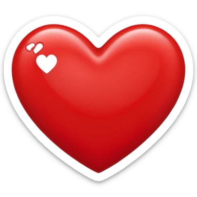 Un cœur écrit 100 % sticker