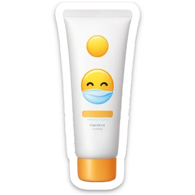 tube of spf and baby sticker