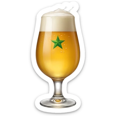 Bière heineken dans un verre  sticker