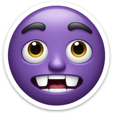 Bfdi purple face sticker