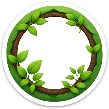 a regenerative visual with plants and cycle of growth and circles sticker