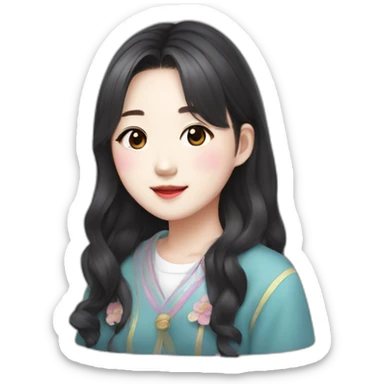 jiang wonyoung Korean cute idol sticker