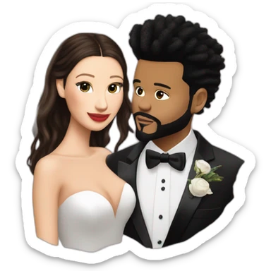 the weeknd marrying bella hadid sticker