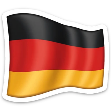 German Empire flag red white and black  sticker