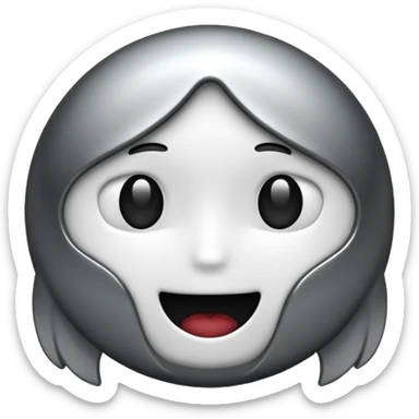 the classic fast forward emoji ⏩  in black and white sticker