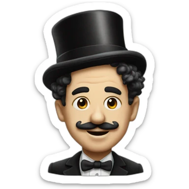 Charly chaplin sticker