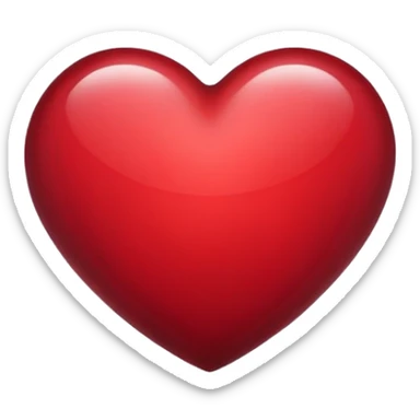 Bordeaux heart sticker