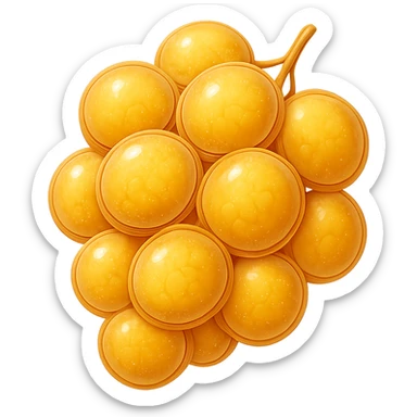 CELLULA DI GRASSO (ADIPOCITA) GIALLA A GRAPPOLO sticker