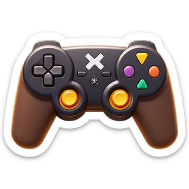 Clash of Clans aesthetic: Cinematic Playful PlayStation 1 Console Portrait Emoji, rendered in a 3D vector-style similar to standard emojis with minimal shading and bold, simplified shapes. A compact, distinct form with signature details, softly glowing with a cutting-edge console technology charm. Simplified yet unmistakably iconic, highly detailed and consistent, glowing with a soft radiance and high shine. Stylized with a touch of technological advancement and a soft glowing outline, capturing the essence of a beloved gaming relic with a friendly, playful manner! sticker