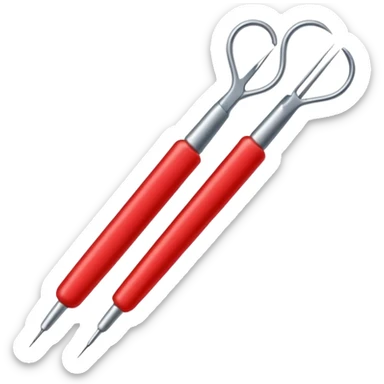 Sewing Needle with a thread  sticker