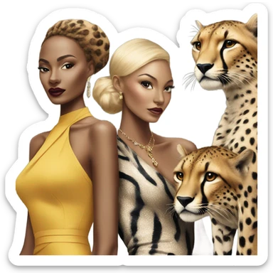 Vogue magazine and with cheetahs on the front sticker