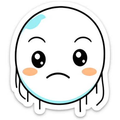 crying face sticker