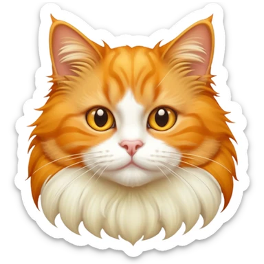 Banana ginger cat sticker