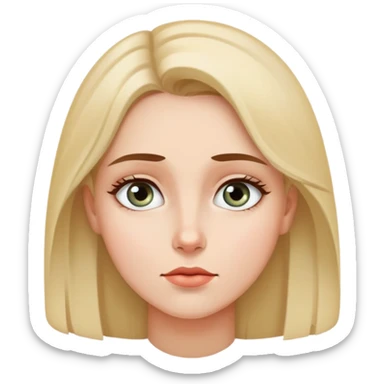 A woman showing she miss you sticker