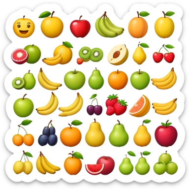 fruits like emoji sticker