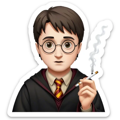 Harry potter avec une cigarette  sticker