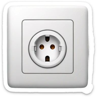 europe electric socket sticker