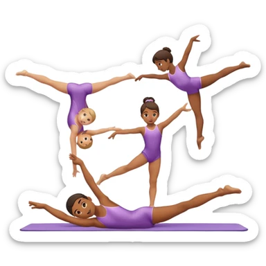 school gymnastics sticker