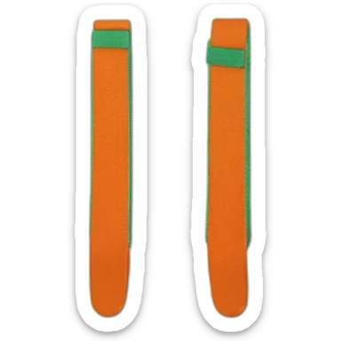 Judo ceinture orange vert sticker