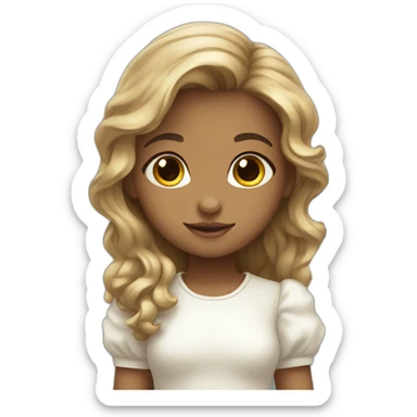 cute girl angel sticker