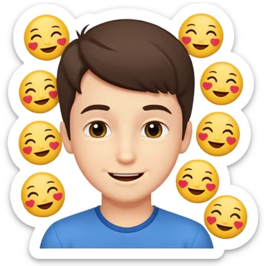Romantic animated sticker boy from core
Cute emojis around 😗😏🥰😍😘😚
Fancy Persian text:
[نازنین هیچوقت ولت نمی‌کنم]
Soft animation, love style
 sticker