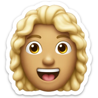 Emoji fachero dando un puñito sticker