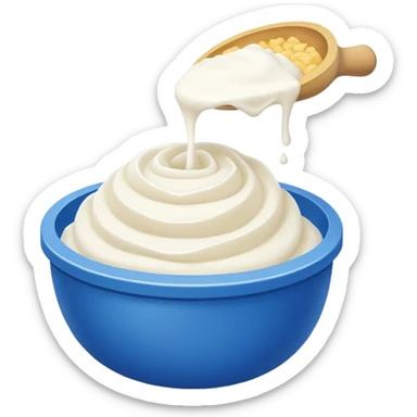 Un círculo azul, con una palomita blanca sticker