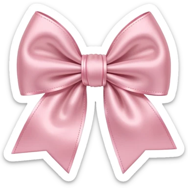 Light pink bow  sticker