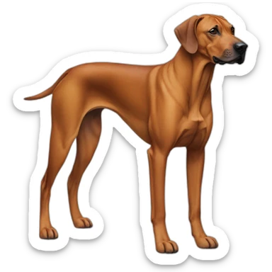 Rhodesian Ridgeback Dog Full Body sticker