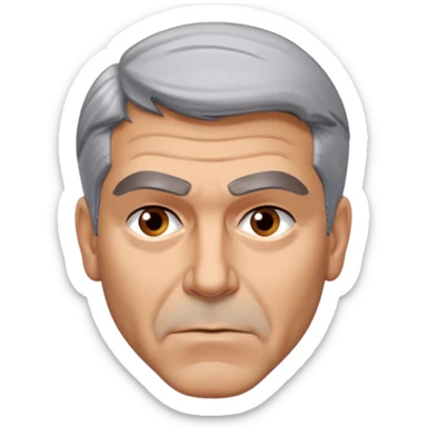 George clooney annoyed sticker