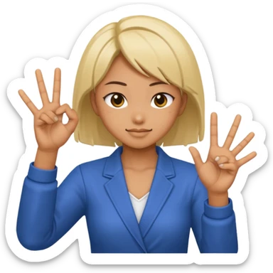 Emoji where sukuna is doing his domain handsign sticker