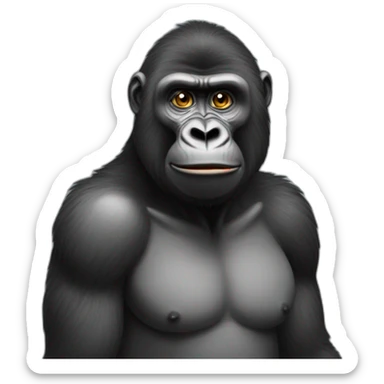 Personne ressemblant à un gorille quand elle se lève le matin sticker