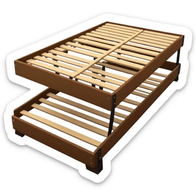 Slatted bed base sticker