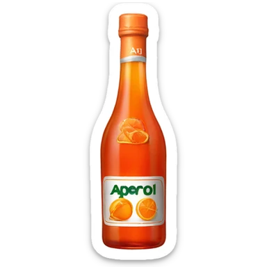 a single bottle of aperol sticker