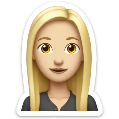 Skinny tall blonde girl  sticker