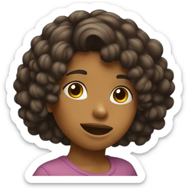 Fille qui fait un dab sticker